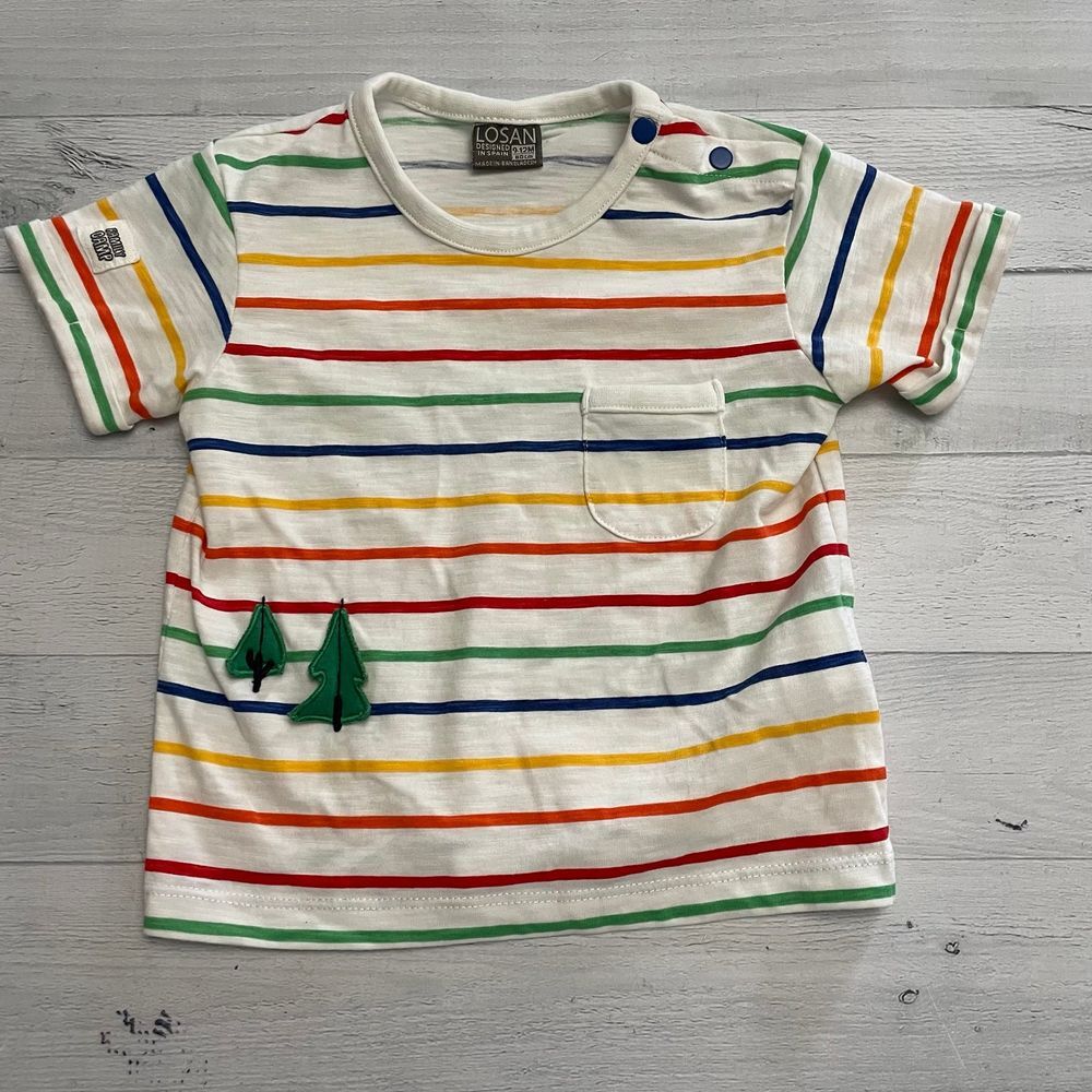 Losan striped shirt 9-12 months